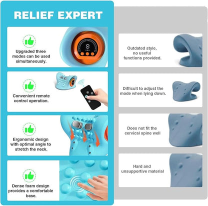 EMS Neck Massager with Heat – Electric Pulse Therapy for Neck & Shoulder Pain Relief