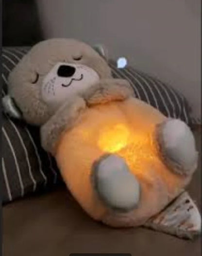 Heartbeat & Light-Up Belly Bear – Helps Babies Sleep Calmly