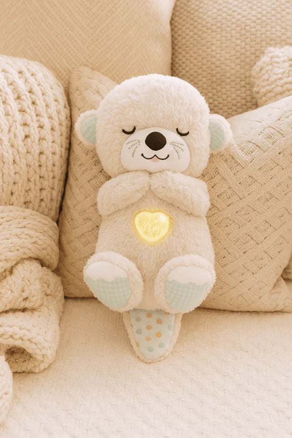 Heartbeat & Light-Up Belly Bear – Helps Babies Sleep Calmly
