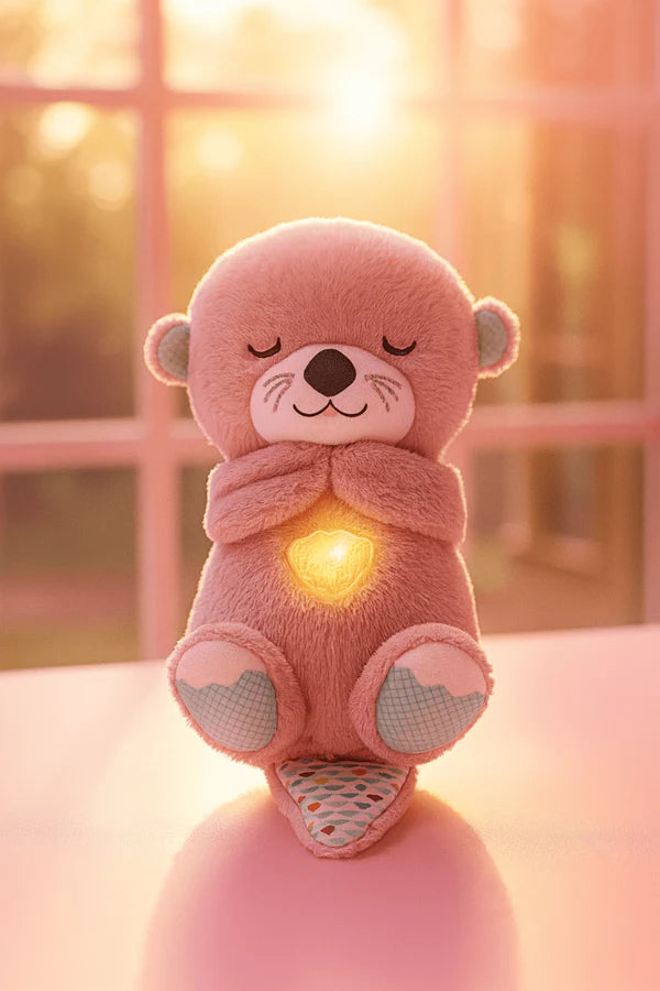 Heartbeat & Light-Up Belly Bear – Helps Babies Sleep Calmly