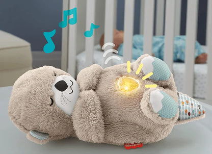 Heartbeat & Light-Up Belly Bear – Helps Babies Sleep Calmly