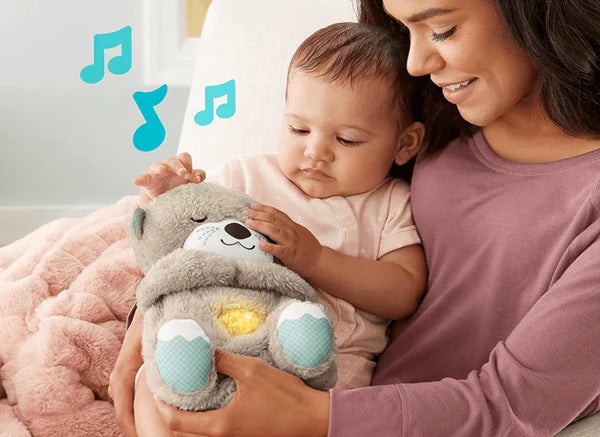 Heartbeat & Light-Up Belly Bear – Helps Babies Sleep Calmly