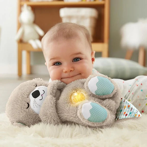 Heartbeat & Light-Up Belly Bear – Helps Babies Sleep Calmly
