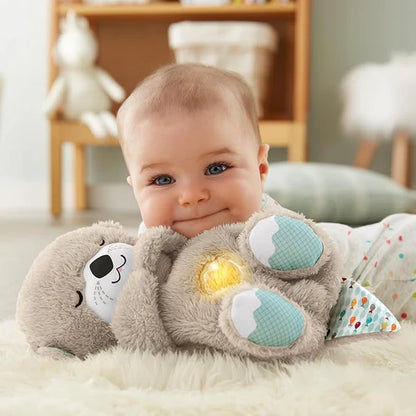 Heartbeat & Light-Up Belly Bear – Helps Babies Sleep Calmly
